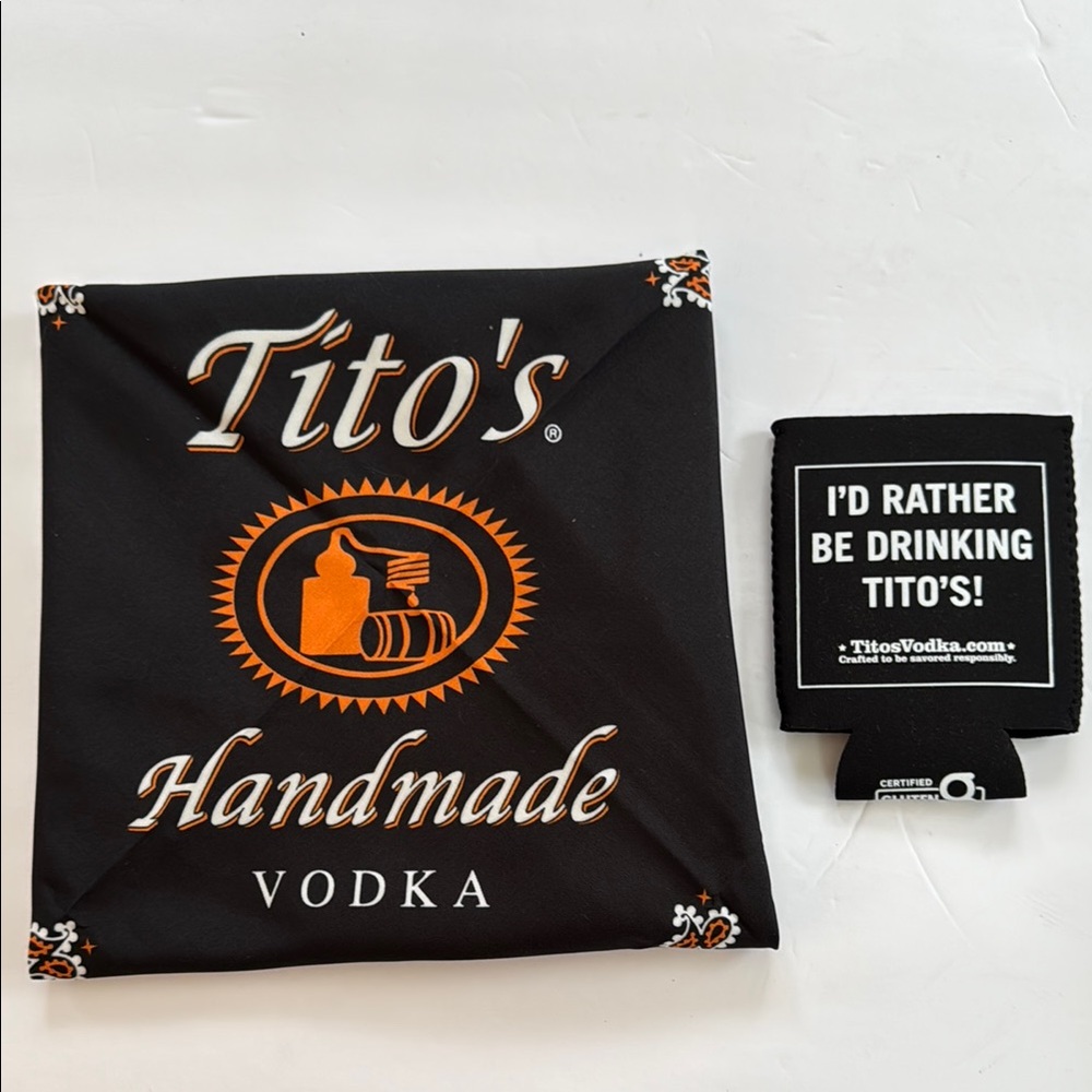 COPY - Tito's Handmade Vodka Bandana and Koozie Set
